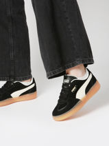 Sneakers Palermo Moda Uit Leder Puma Zwart women 40032302-vue-porte