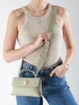 Cross Body Tas Saffiano David jones Groen saffiano CM7211H-vue-porte