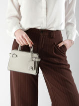 Cross Body Tas Emily Leder Le tanneur Grijs emily TEMI1630-vue-porte