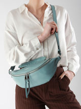 Cross Body Tas S Origami Leder Lancel Blauw origami A12527-vue-porte