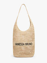 Schoudertas Cabas Raphia Raphia Vanessa bruno Beige cabas raphia 60V40890