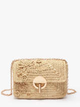 Crossbody Tas M Moyen Moon Raffia Fleuri Vanessa bruno Beige moon raphia 25V40533