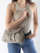 Cross Body Tas Basic Miniprix Beige basic P116-vue-porte