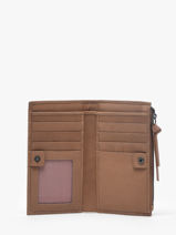 Portefeuille Leder Biba Bruin wallet 12138-vue-porte
