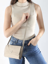 Cross Body Tas Leather Leder Biba Beige leather CET3L-vue-porte