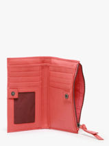 Portefeuille Leder Biba Rood wallet 12138-vue-porte