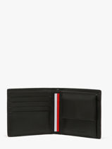 Portefeuille Leder Tommy hilfiger Zwart corporate AM13245-vue-porte