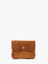 Portemonnee Leder Milano Bruin velvet VE23091