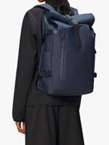 Rugzak Rains Blauw city 14590-vue-porte