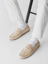 Mocassins Uit Leder Tommy hilfiger Beige men 49980F7-vue-porte