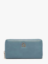 Portefeuille Lulu castagnette Blauw zip CHRYS103