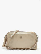 Cross Body Tas Vintage Leder Mila louise Beige vintage 23673XSX
