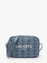 Cross Body Tas Heritage Jacquard Katoen Lacoste Blauw heritage jacquard NF5007HK