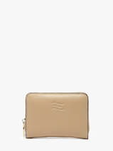 Portefeuille Leder Crinkles Beige caviar 14326