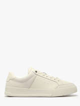 Sneakers Uit Leder Tommy hilfiger Beige men 5410AF3