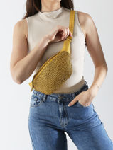 Heuptasje Biba Geel leather BRI5L-vue-porte