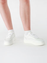 Sneakers Uit Leder Tommy hilfiger Wit women 8800YBS-vue-porte