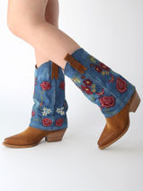 Santiago Laarzen Uit Leder Metisse Veelkleurig women DX2021-vue-porte