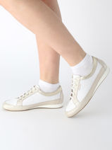 Sneakers Bretta Uit Leder Mephisto Veelkleurig women P5146882-vue-porte