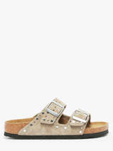 Slippers Uit Leder Birkenstock Beige women 1029390