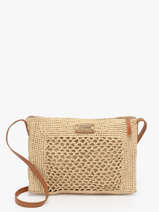 Cross Body Tas L'atelier Du Crochet Raphia Le voyage en panier Beige l'atelier du crochet AM810