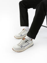 Sneakers Bradley Uit Leder Mephisto men P5147074-vue-porte