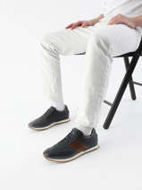 Sneakers Ivar Uit Leder Bugatti Blauw men 331ARX01