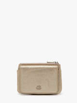 Portemonnee Leder Mila louise Beige vintage 3853X
