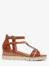 Sandalen Uit Leder Tamaris Bruin women 44