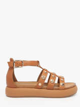 Sandalen Uit Leder Inuovo Bruin women A96039