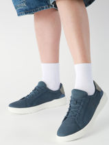 Sneakers Bay Low Lace Uit Leder Timberland Blauw men 292C2881-vue-porte
