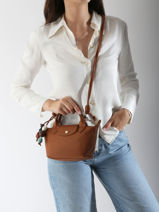 Longchamp Le pliage xtra perles Handtas Bruin-vue-porte