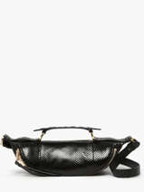 Cross Body Tas Origami Python Leder Lancel Zwart origami A13260