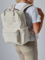 Rugzak 1 Compartiment Met 15" Laptopvak Bergen Pro Kapten and son Beige backpack P-vue-porte