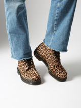 Boots 1460 Pascal Uit Leder Dr martens Bruin women 41657200-vue-porte
