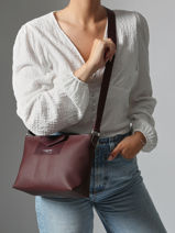 Cross Body Tas Maya Double Kba Lancaster Rood maya double kba 105-vue-porte