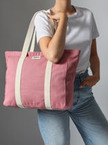 Schoudertas Cesar Katoen Hindbag Roze best seller CESAR-vue-porte