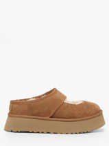 Derby Veterschoenen Uit Leder Ugg Beige women 1167612