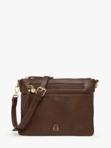 Cross Body Tas Zip Lulu castagnette Bruin zip ZAHARA