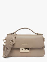 Cross Body Tas Champs Elysee Leder Lacoste Beige champs elysee NF5099PH