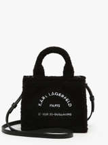 Cross Body Tas Rue St Guillaume Shearling Karl lagerfeld Zwart rsg A4W50016