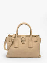 Handtas S Equestre Croco Leder Etrier Beige equestre croco EEQC142S