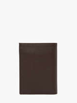 Portefeuille Met Portemonnee Madras Leder Etrier Bruin madras EMAD5016