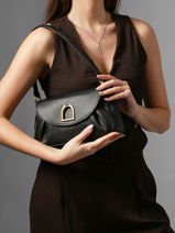 Cross Body Tas /schoudertas Shadow Leder Etrier Zwart shadow ESHA163S-vue-porte