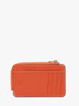 Kaarthouder Caviar Leder Crinkles Oranje caviar 14318