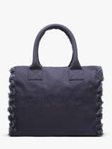 Handtas Logo Shopper Katoen Pinko Blauw logo shopper 6673A3A4