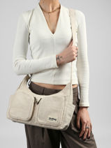 Cross Body Tas Jute Katoen Hindbag Beige jute JU-vue-porte