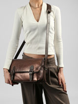 Cross Body Tas Loulou Leder Paul marius Bruin loulou LOULOU-vue-porte