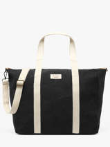 Schoudertas A4 Formaat Amour Toile Katoen Miniprix Zwart amour toile 8087