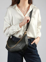 Cross Body Tas Croisette Leder Lancel Zwart croisette A13987-vue-porte